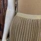 Angie Metallic Pleated Skirt