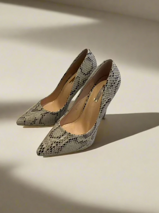 Brielle Snake Skin Heel