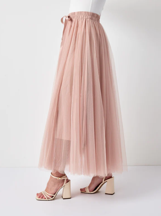 Carrie Tulle Skirt Blush-S/M-Fi&Co Boutique