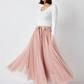 Carrie Tulle Skirt Blush-S/M-Fi&Co Boutique