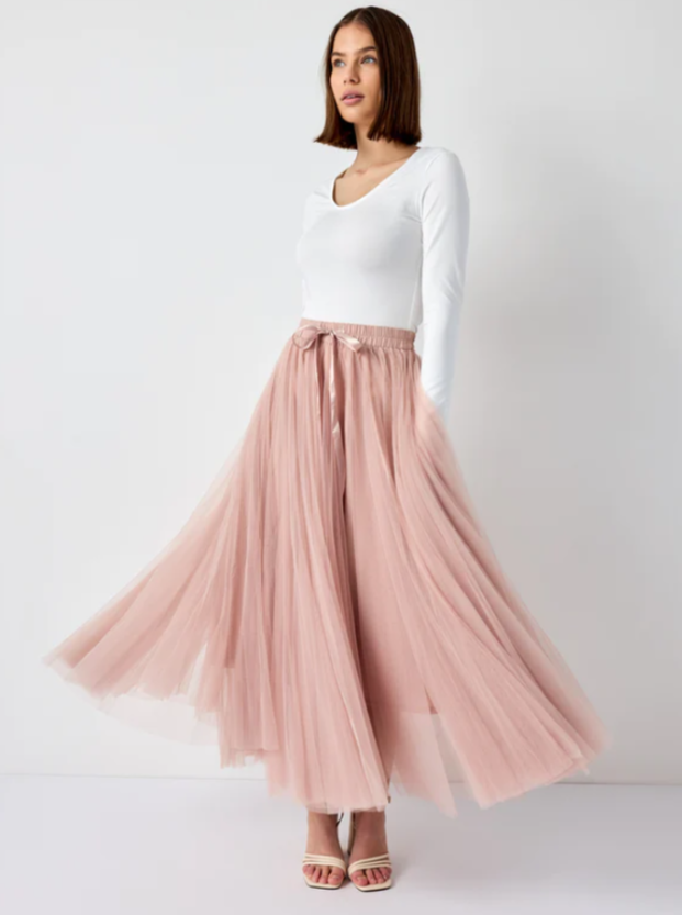 Carrie Tulle Skirt Blush-S/M-Fi&Co Boutique