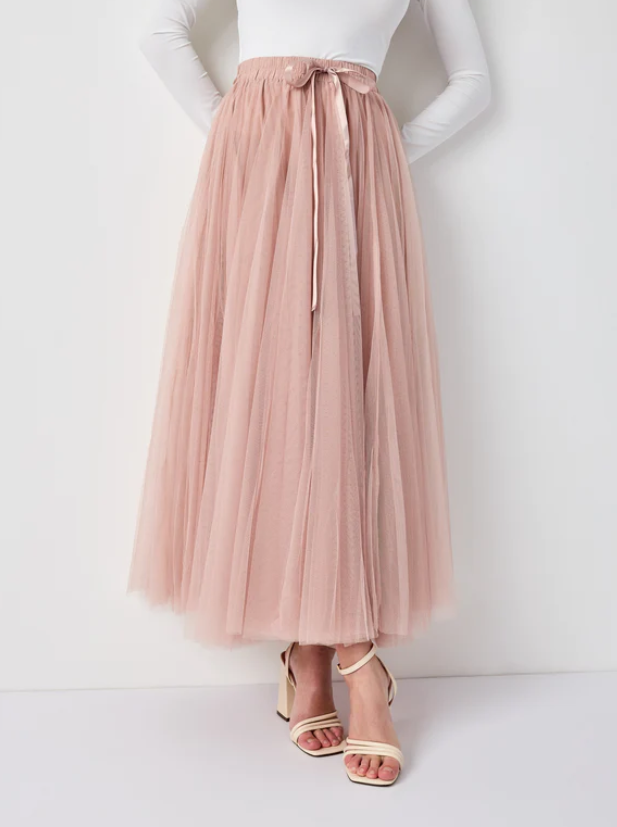 Carrie Tulle Skirt Blush-S/M-Fi&Co Boutique