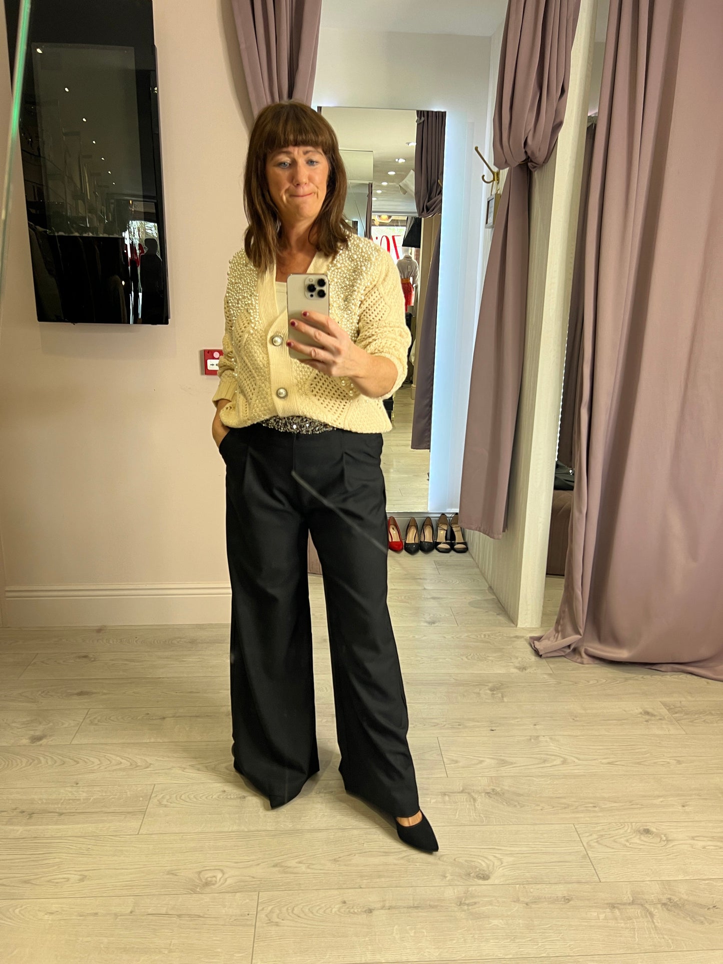 Kori Sequin Trousers