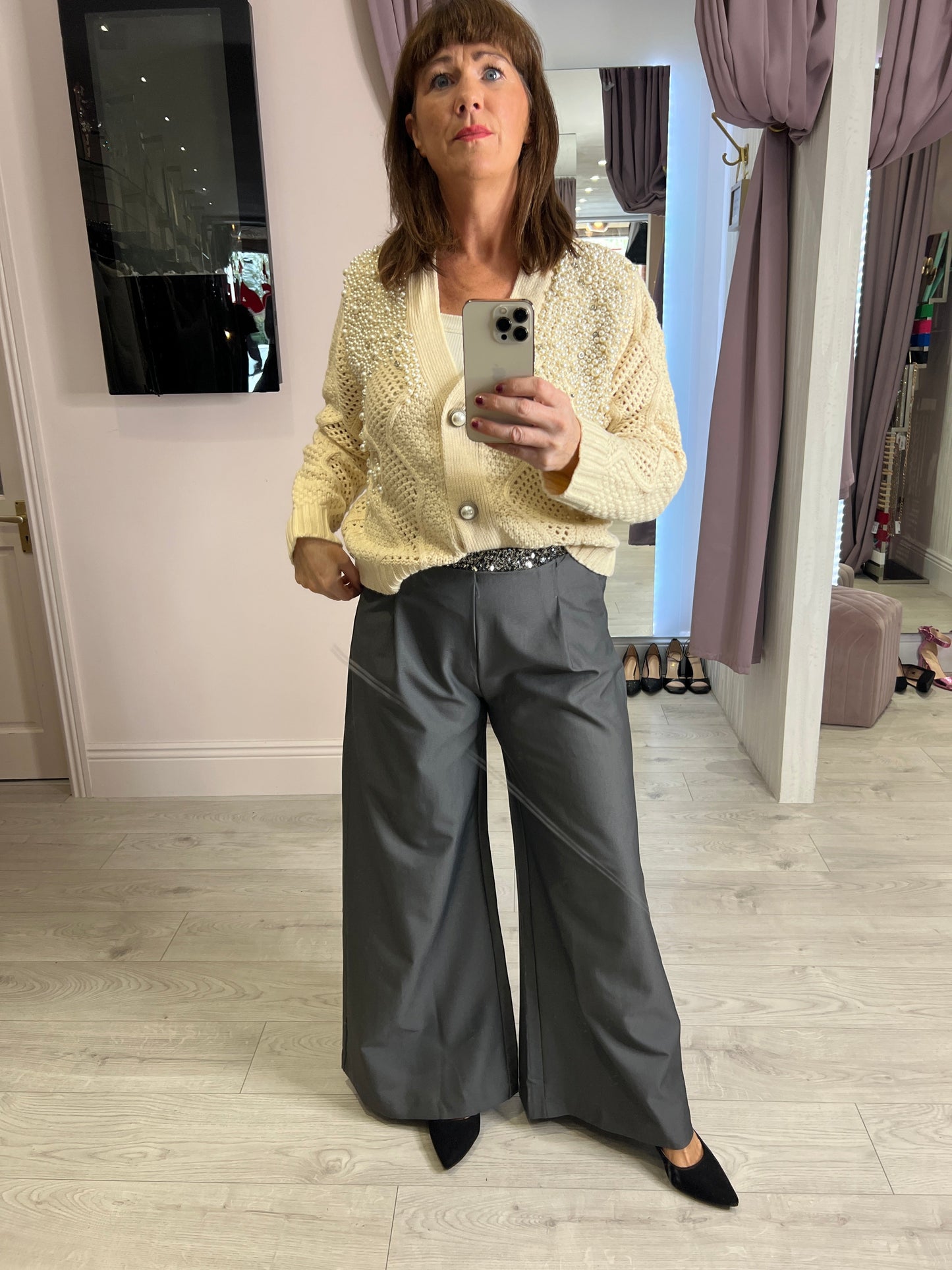 Kori Sequin Trousers